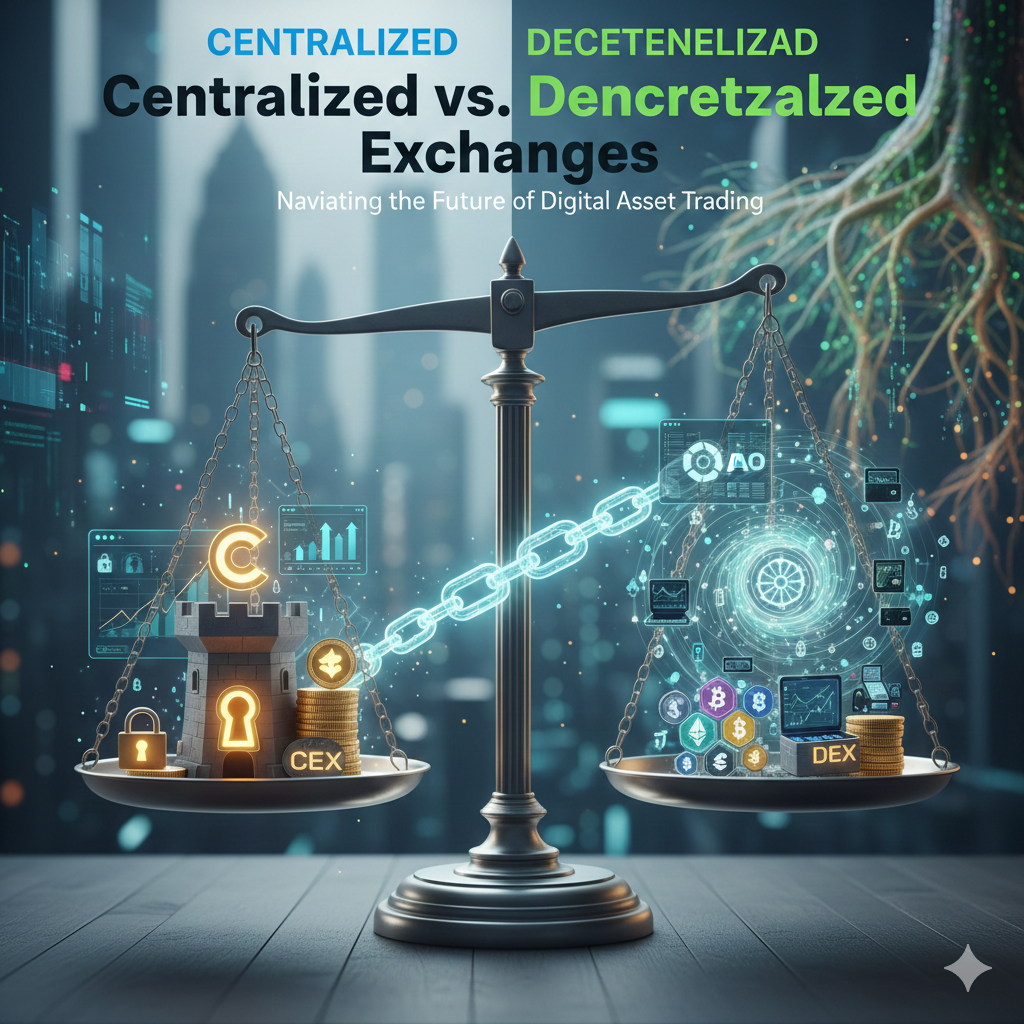 Centralized vs decentralized cryptocurrency exchanges comparison — CEX vs DEX